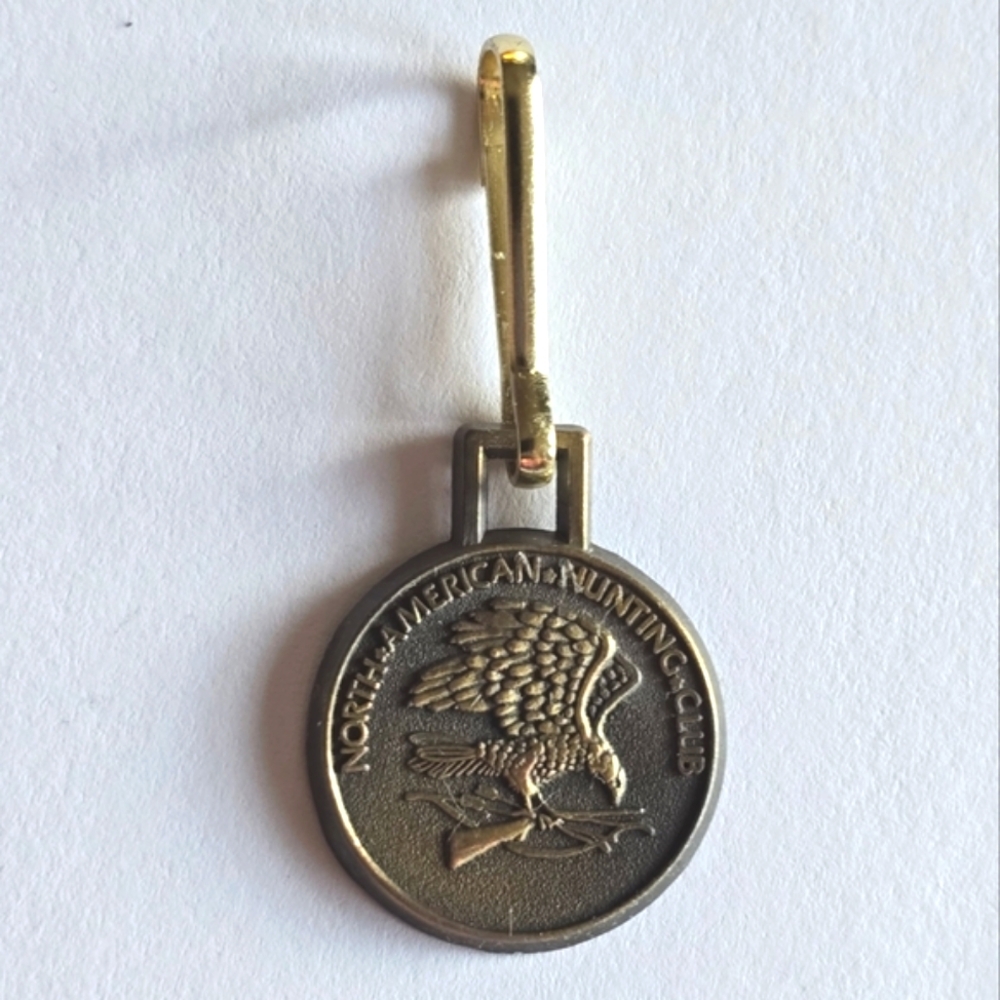 North American Hunting Club pendant zipper pull medallion